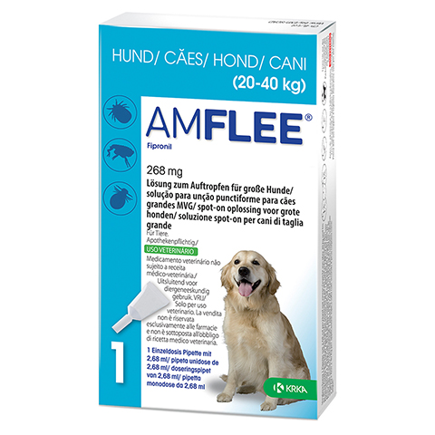 AMFLEE 268 mg Spot-on Lsg.f.groe Hunde 20-40kg 3 Stck