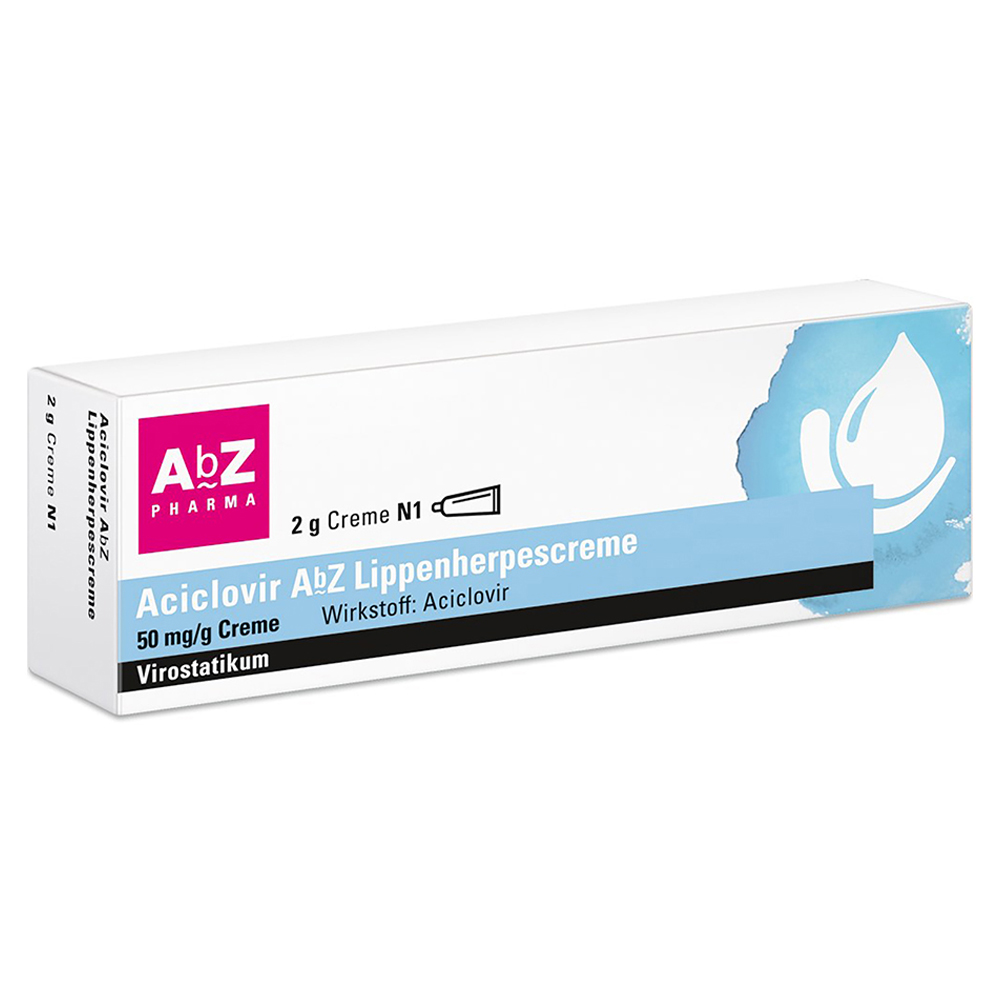 Aciclovir AbZ Lippenherpescreme Creme 2 Gramm