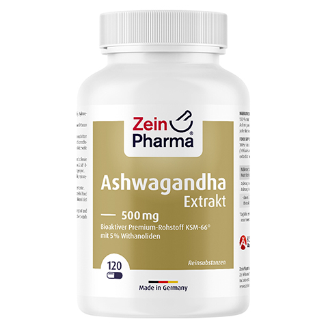 ASHWAGANDHA EXTRAKT 500 mg Kapseln 120 Stck