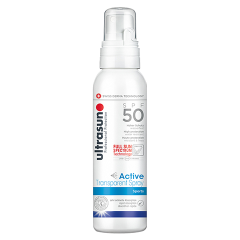 ULTRASUN Active Transparent Spray SPF 50 150 Milliliter