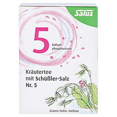 KRÄUTERTEE mit Schüssler-Salz Nr.5 Salus Fbtl. 15 Stück - Vorderseite