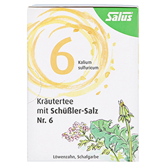 KRÄUTERTEE mit Schüssler-Salz Nr.6 Salus Fbtl. 15 Stück - Vorderseite