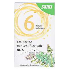 KRÄUTERTEE mit Schüssler-Salz Nr.6 Salus Fbtl. 15 Stück - Rechte Seite