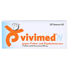 Vivimed N gegen Fieber und Kopfschmerzen 20 Stück N2 - Vorderseite