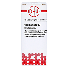 CANTHARIS D 12 Globuli 10 Gramm N1 - Vorderseite