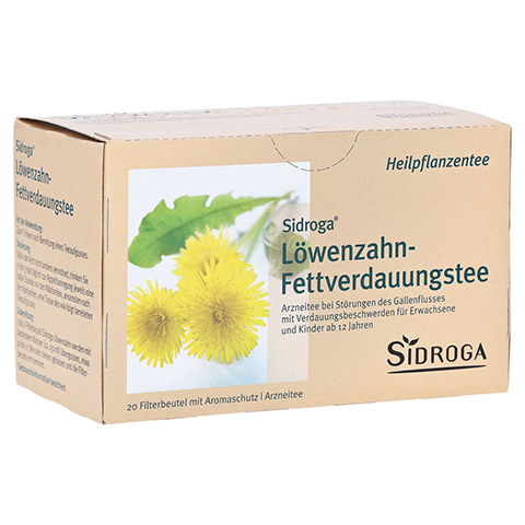 Sidroga Löwenzahn-Fettverdauungstee 20x1.5 Gramm