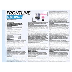 Frontline Spot On gegen Zecken und Flhe bei Katzen 3 Stck - Rckseite