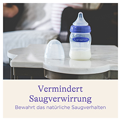 LANSINOH Weithalsflasche 240 ml mit Sauger M 2 Stck - Info 3