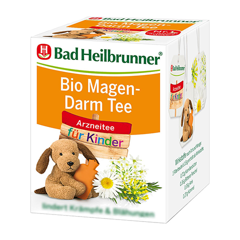 BAD HEILBRUNNER Bio Magen-Darm Tee f.Kinder Fbtl. 8x1.8 Gramm