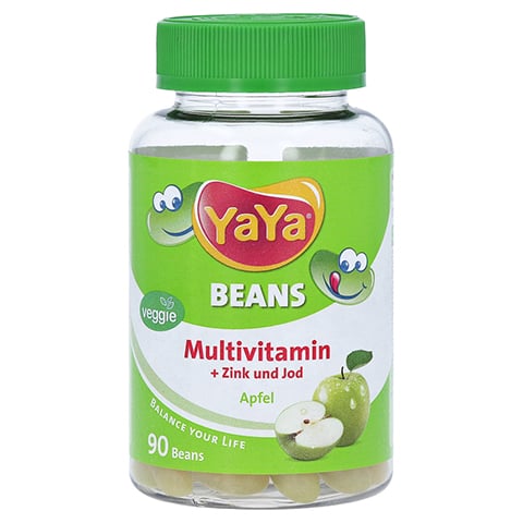 YaYaBeans Apfel Multivitamin + Zink und Jod 90 Stück