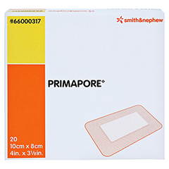 PRIMAPORE 8x10 cm Wundverband steril 20 Stück - Vorderseite