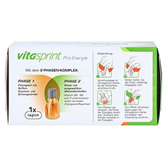 Vitasprint Pro Energie Trinkfläschchen + gratis Vitasprint ProImmun Sample 8 Stück - Rückseite