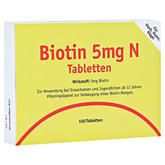 BIOTIN 5 mg N Tabletten 150 Stück