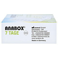 ANABOX 7 Tage Wochendosierer weiß 1 Stück - Linke Seite
