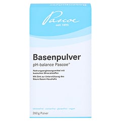 Basenpulver pH-balance Pascoe 260 Gramm - Vorderseite