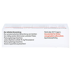 Paracetamol-ratiopharm 75mg 10 Stück N1 - Oberseite