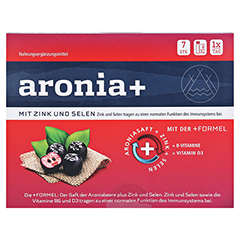 aronia+ immun Trinkampullen 7x25 Milliliter - Vorderseite