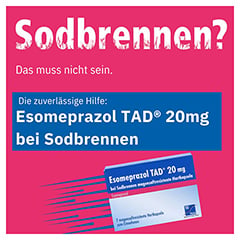 Esomeprazol TAD 20mg bei Sodbrennen 7 Stck - Info 1