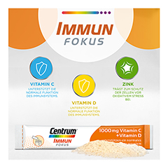 CENTRUM Fokus Immun 1000 mg Vitamin C+D Sticks 24 Stück - Info 2