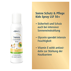 SONNE SCHUTZ & Pflege Spray Kids LSF 50+ 150 Milliliter - Info 2