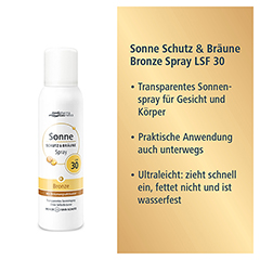 SONNE SCHUTZ & Brune Spray bronze LSF 30 150 Milliliter - Info 3