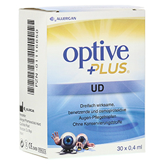 Optive PLUS UD Augentropfen 30x0.4 Milliliter