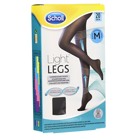 SCHOLL Light LEGS Strumpfhose 20den M schwarz 1 Stck