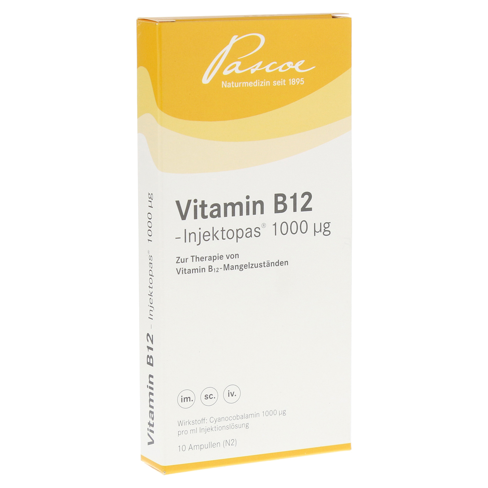 Vitamin B12-Injektopas 1000µg Injektionslösung 10x1 Milliliter