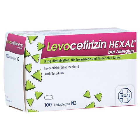 Levocetirizin HEXAL bei Allergien 5mg 100 Stück N3