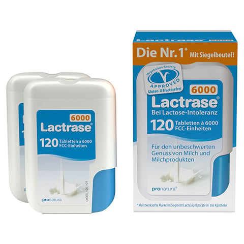 Lactrase 6.000 FCC Tabletten im Klickspender Doppelpack 2x120 Stck
