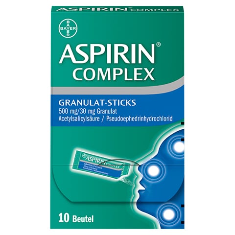 Aspirin Complex Granulat-Sticks 500mg/30mg 10 Stck N1