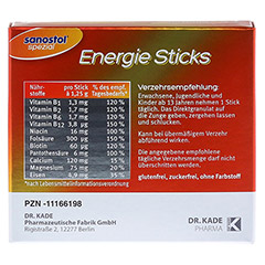 Sanostol Spezial Energie Sticks DP 20 Stck - Rckseite