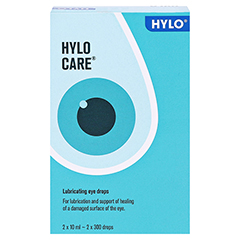 HYLO CARE Augentropfen 2x10 Milliliter - Rückseite
