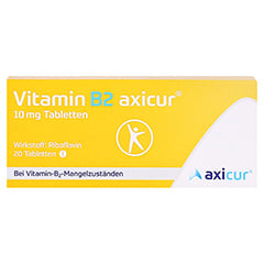 Vitamin B2 axicur 10mg 20 Stck N1 - Vorderseite
