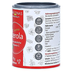 Acerola 100% Bio Natrliches Vitamin C Lutschtabletten 70 Gramm - Linke Seite