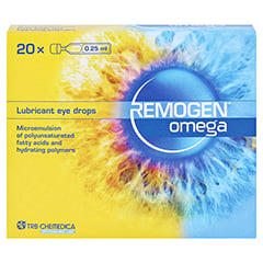 REMOGEN Omega Augentropfen 20x0.25 Milliliter - Vorderseite