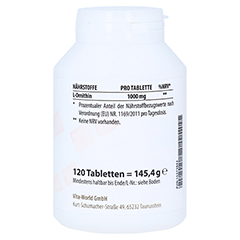 L-ORNITHIN 1000 mg Tabletten 120 Stck - Linke Seite