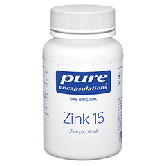 pure encapsulations Zink 15 (Zinkpicolinat) 180 Stück