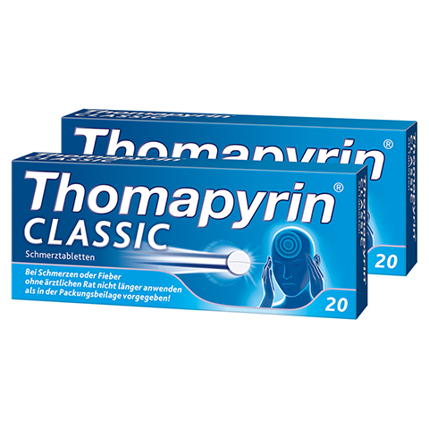 Thomapyrin CLASSIC Schmerztabletten 20 Stück N2