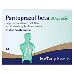Pantoprazol beta 20mg acid 14 Stück - Vorderseite