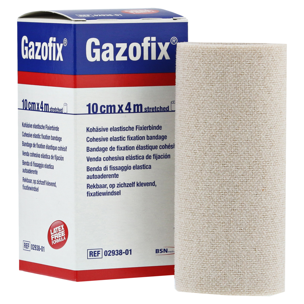 GAZOFIX Fixierbinde kohäsiv 10 cmx4 m 1 Stück