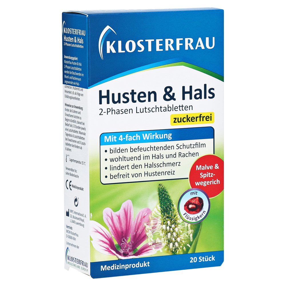 KLOSTERFRAU Husten & Hals Lutschtabletten 20 Stück