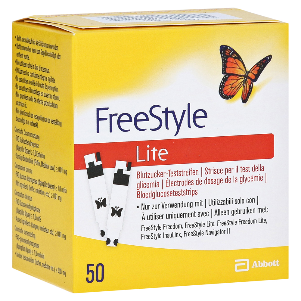 Freestyle Lite Teststreifen ohne Codieren 50 Stück