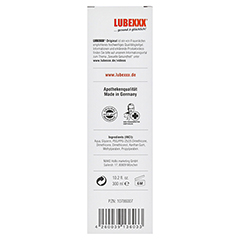 LUBEXXX Gleitmittel v.Arzt empfohlen Emulsion 300 Milliliter - Rückseite