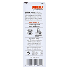 LUBEXXX Premium Bodyglide Emulsion 50 Milliliter - Rückseite