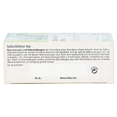 SALBEIBLTTER Arzneitee Salviae folium Bio Salus 15 Stck - Unterseite