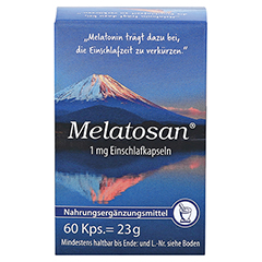 MELATOSAN 1 mg Einschlafkapseln 60 Stück - Vorderseite