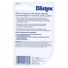 Blistex Classic Pflegestift LSF 10 4.25 Gramm - Rückseite