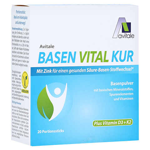 BASEN VITAL KUR plus Vitamin D3+K2 Pulver 20 Stck