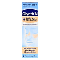 Olynth® 0,05 % N Schnupfen Dosierspray ohne Konservierungsstoffe 10 Milliliter N1 - Vorderseite